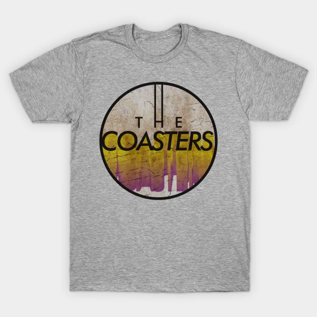 THE COASTERS - VINTAGE YELLOW CIRCLE T-Shirt by GLOBALARTWORD